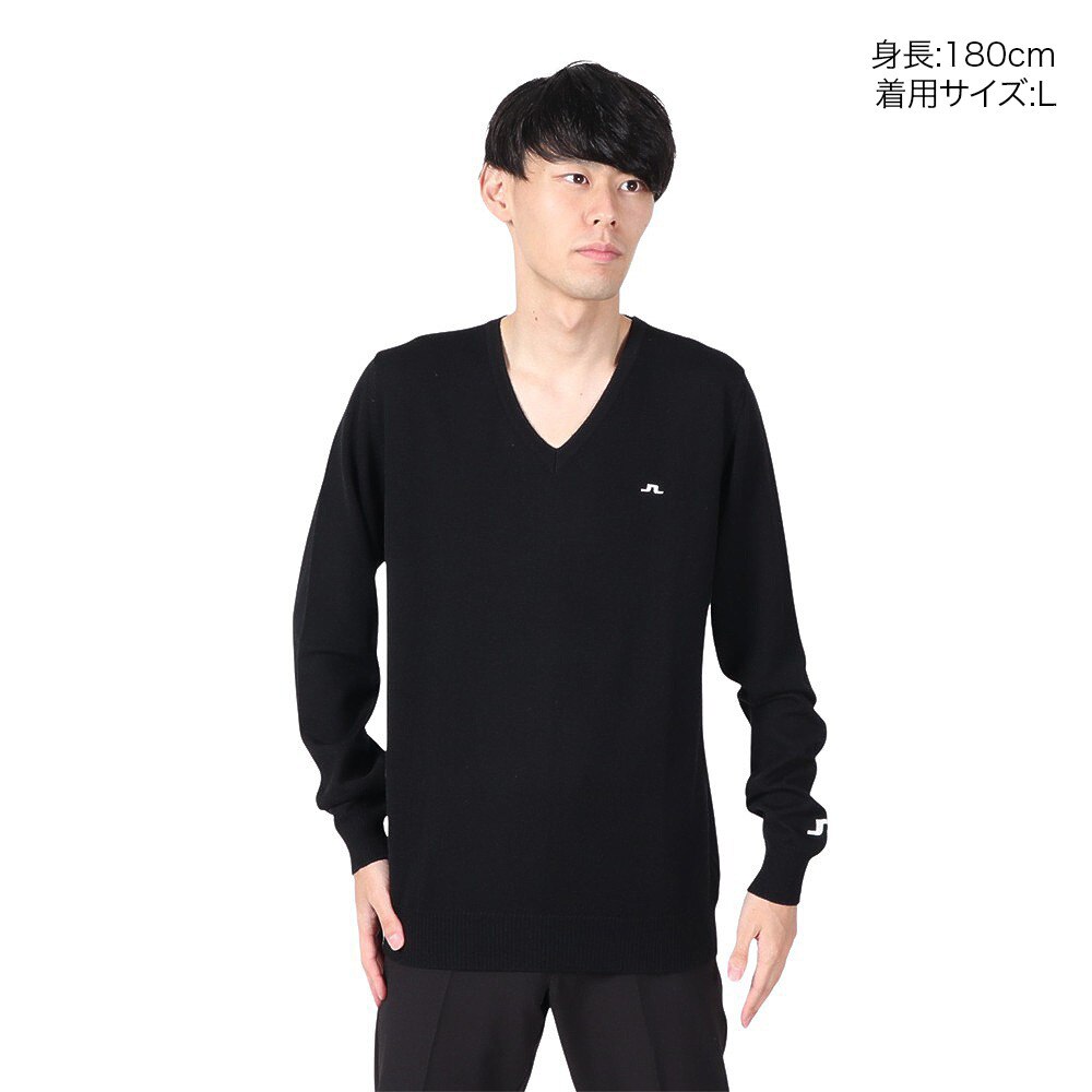 J.LINDEBERG（J.LINDEBERG）（メンズ）ゴルフウェア Lymann Knitted 長袖セーター 071-12910-019