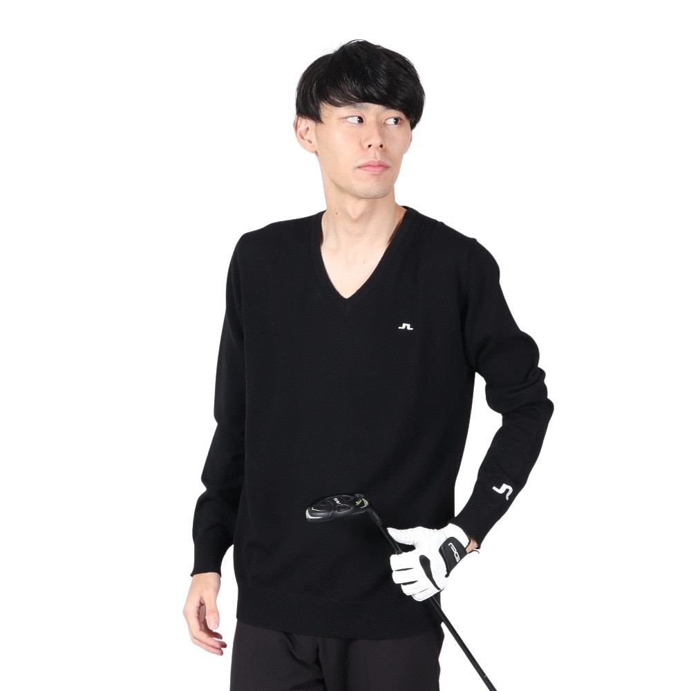 J.LINDEBERG（J.LINDEBERG）（メンズ）ゴルフウェア Lymann Knitted 長袖セーター 071-12910-019
