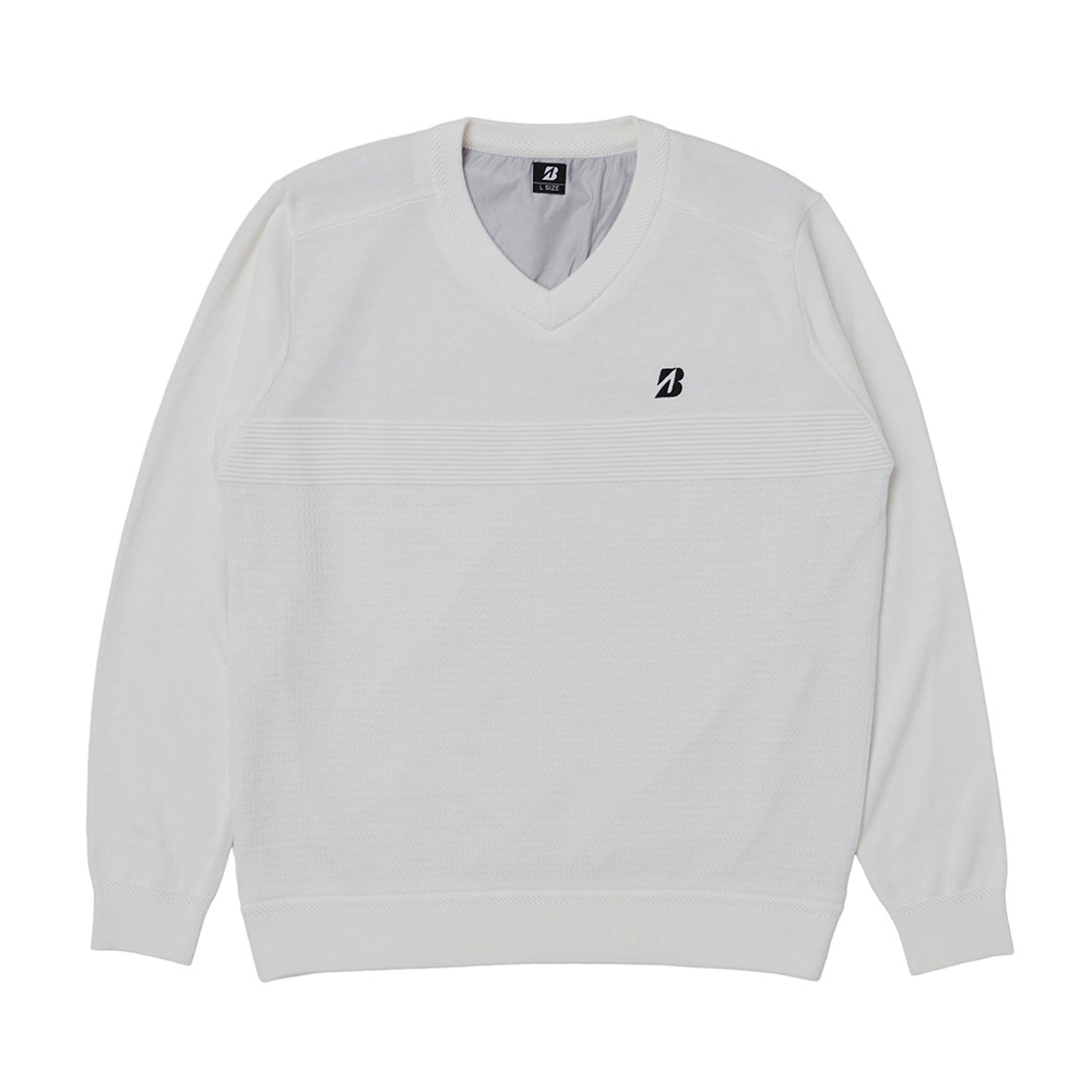 ブリヂストンゴルフ(BRIDGESTONE GOLF)ゴルフウェア BSG長袖防風セーター FGM02BWHM(Men’s) ブリヂストンゴルフ（BRIDGESTONE GOLF）（メンズ）ゴルフウェア BSG