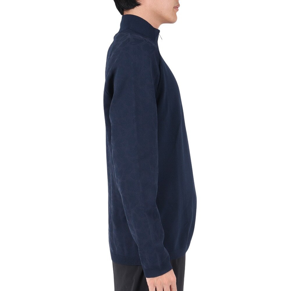 J.LINDEBERG(メンズ)ゴルフウェア 長袖 ストレッチ 吸水 速乾 ハーフジップニット 071-15903-098 J LINDEBERG ハーフジップニット GORE-TEX