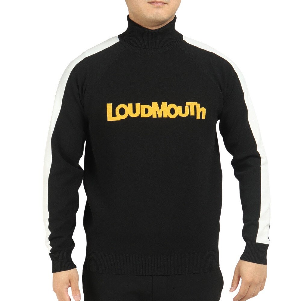 LOUDMOUTH/ラウドマウス】ブランドロゴ ハーフジップ ハイネック 長袖 ニット - homabayassembly.go.ke
