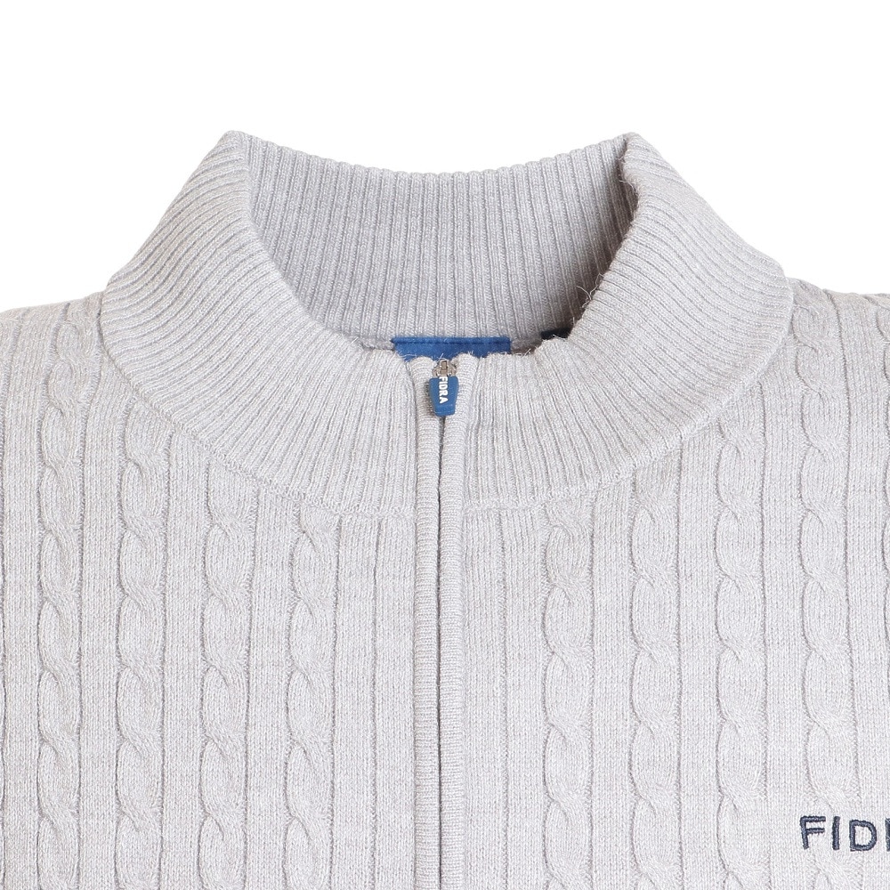 フィドラ（FIDRA）（メンズ）ゴルフウェア 保温 ハーフジップセーター