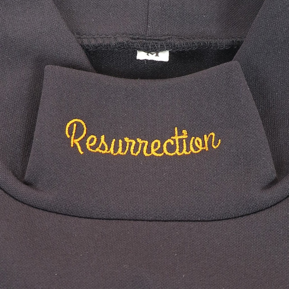 レザレクション（Resurrection）（メンズ）ゴルフウェア GMサイドラインモックネック長袖シャツ 22AWIN04-M BK