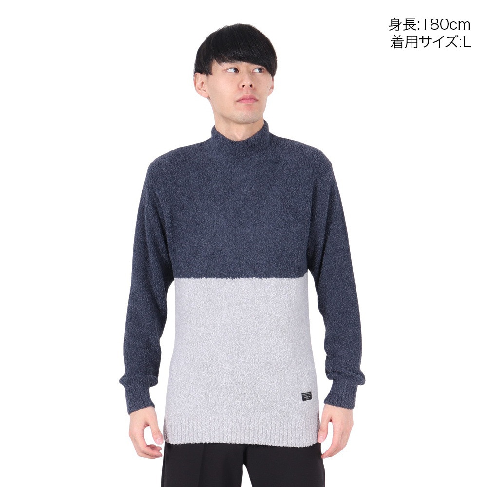 トラヴィスマシュー（Travis Mathew）（メンズ）ゴルフウェア 保温 長袖 パイルモックネックセーター 7AI056-4NAV