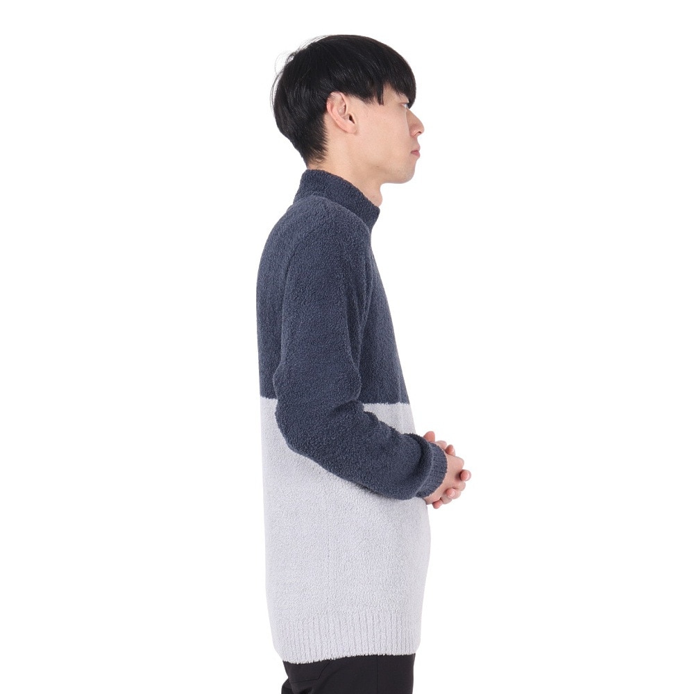 トラヴィスマシュー（Travis Mathew）（メンズ）ゴルフウェア 保温 長袖 パイルモックネックセーター 7AI056-4NAV