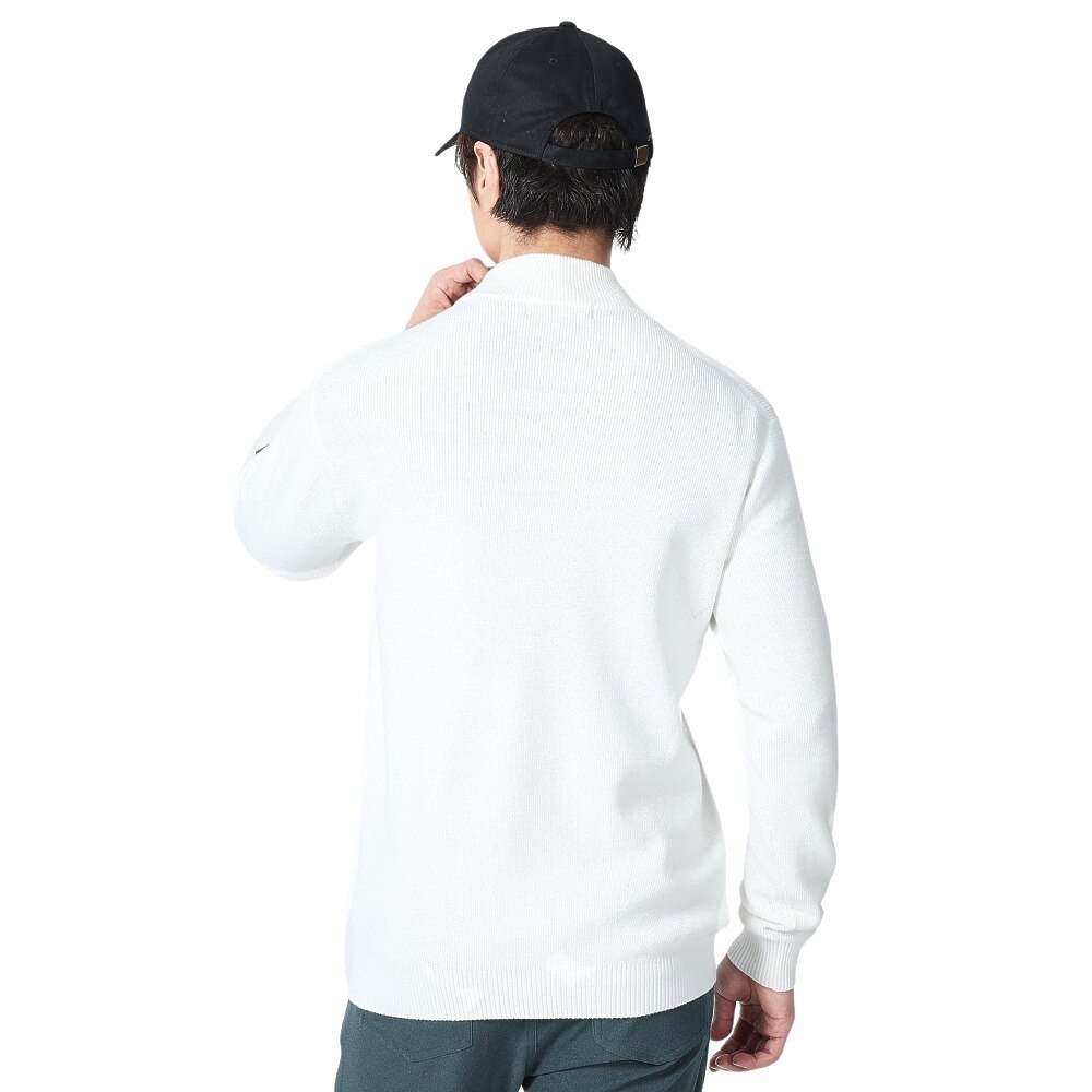 エピキュール（epicure）（メンズ）ゴルフウェア ニット 長袖 モックネックプルオーバー 片畦編み 151-19010-004
