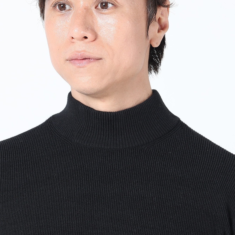 エピキュール（epicure）（メンズ）ゴルフウェア ニット 長袖 モックネックプルオーバー 片畦編み 151-19010-019