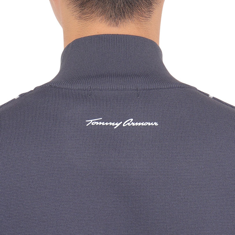 トミーアーマー（Tommy Armour）（メンズ）ゴルフウェア 防風 Tech ニット 長袖フルジップ カーディガン TAPLU23F030003 GRY