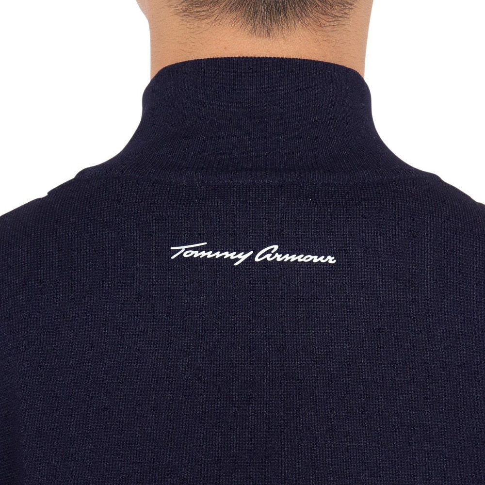 トミーアーマー（Tommy Armour）（メンズ）ゴルフウェア 防風 Tech ニット 長袖フルジップ カーディガン TAPLU23F030003 NVY
