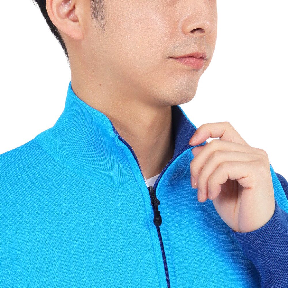 トミーアーマー（Tommy Armour）（メンズ）ゴルフウェア Tech ニット 長袖ハーフジップ TAPLU23F030004 BLU