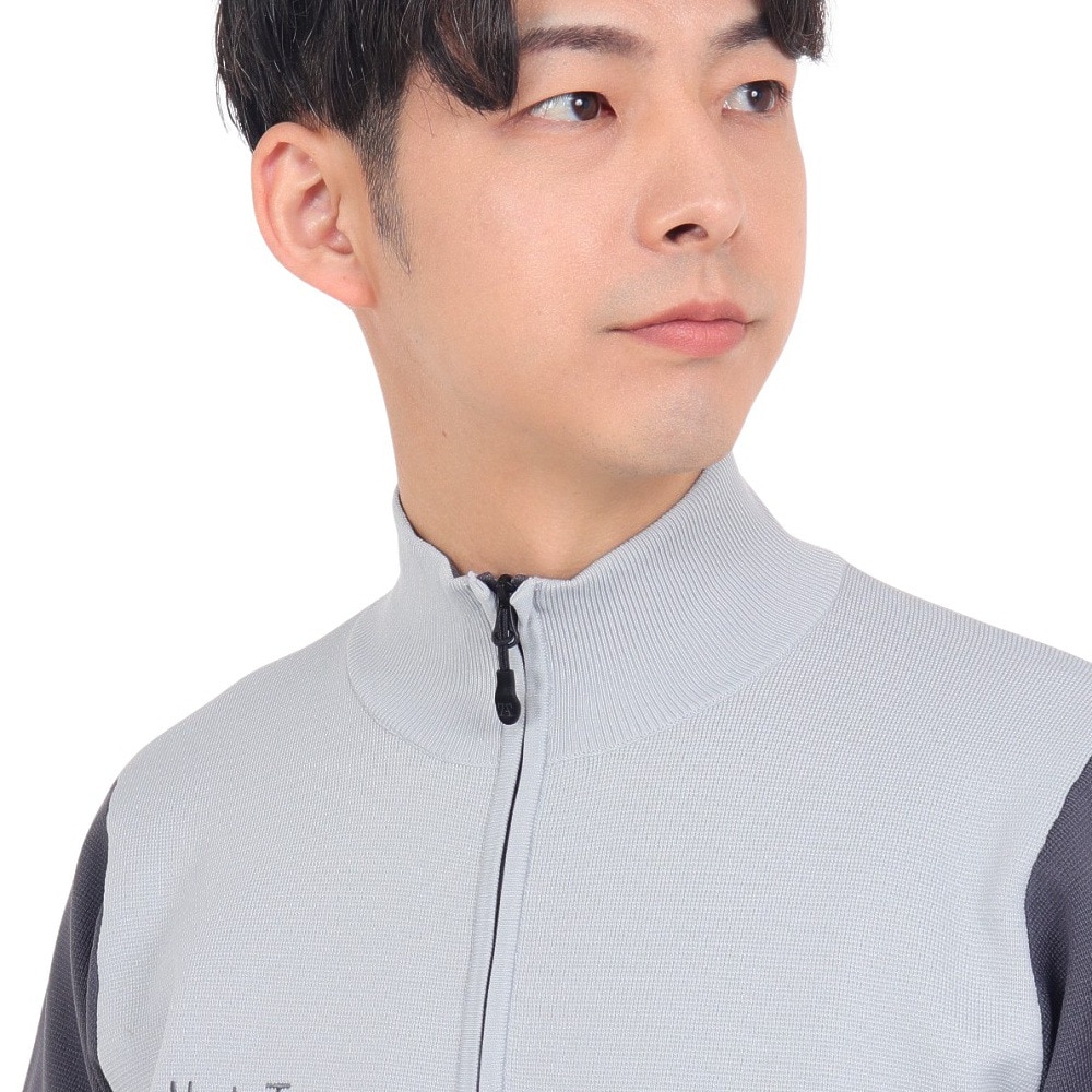 トミーアーマー（Tommy Armour）（メンズ）ゴルフウェア Tech ニット 長袖ハーフジップ TAPLU23F030004 GRY