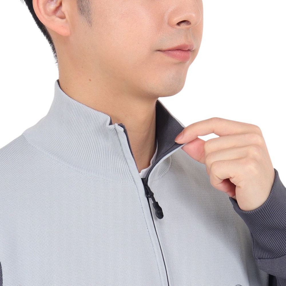 トミーアーマー（Tommy Armour）（メンズ）ゴルフウェア Tech ニット 長袖ハーフジップ TAPLU23F030004 GRY