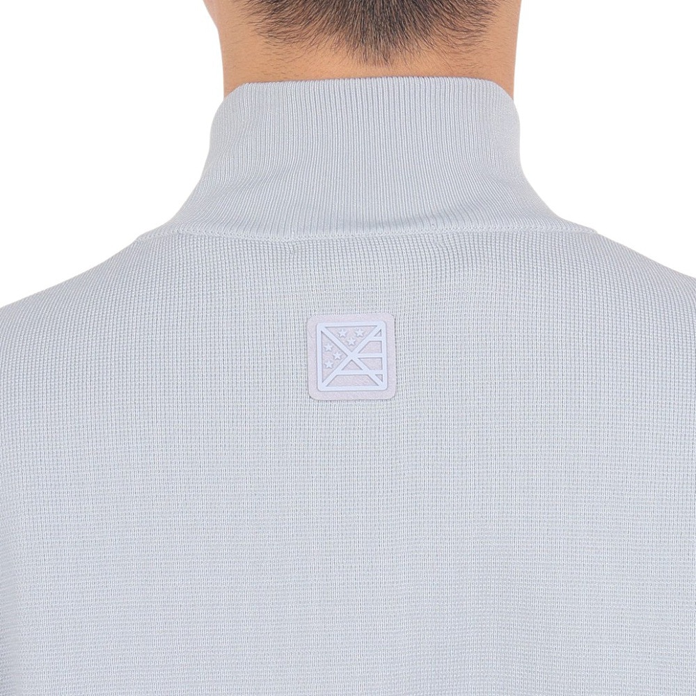 トミーアーマー（Tommy Armour）（メンズ）ゴルフウェア Tech ニット 長袖ハーフジップ TAPLU23F030004 GRY