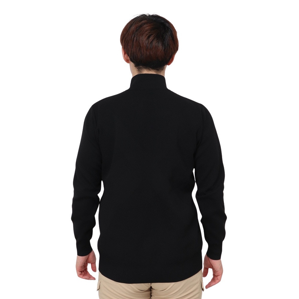 トミーアーマー（Tommy Armour）（メンズ）ゴルフウェア 長袖 ハーフジップ モックネックニット TASL24S030002 BLK