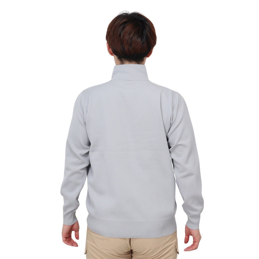 トミーアーマー（Tommy Armour）（メンズ）ゴルフウェア 長袖 ハーフジップ モックネックニット TASL24S030002 GRY