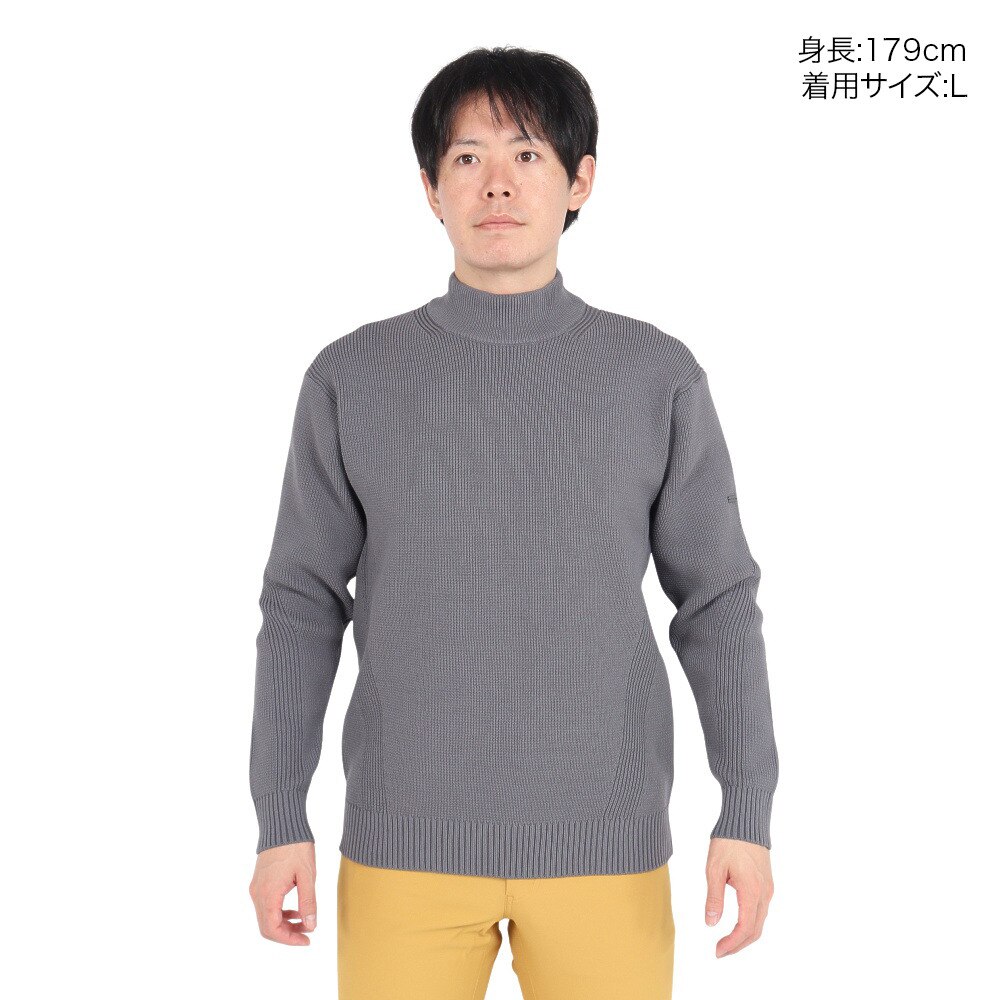 エピキュール（epicure）（メンズ）ゴルフウェア カタアゼ モックネック 長袖セーター 151-12013-018
