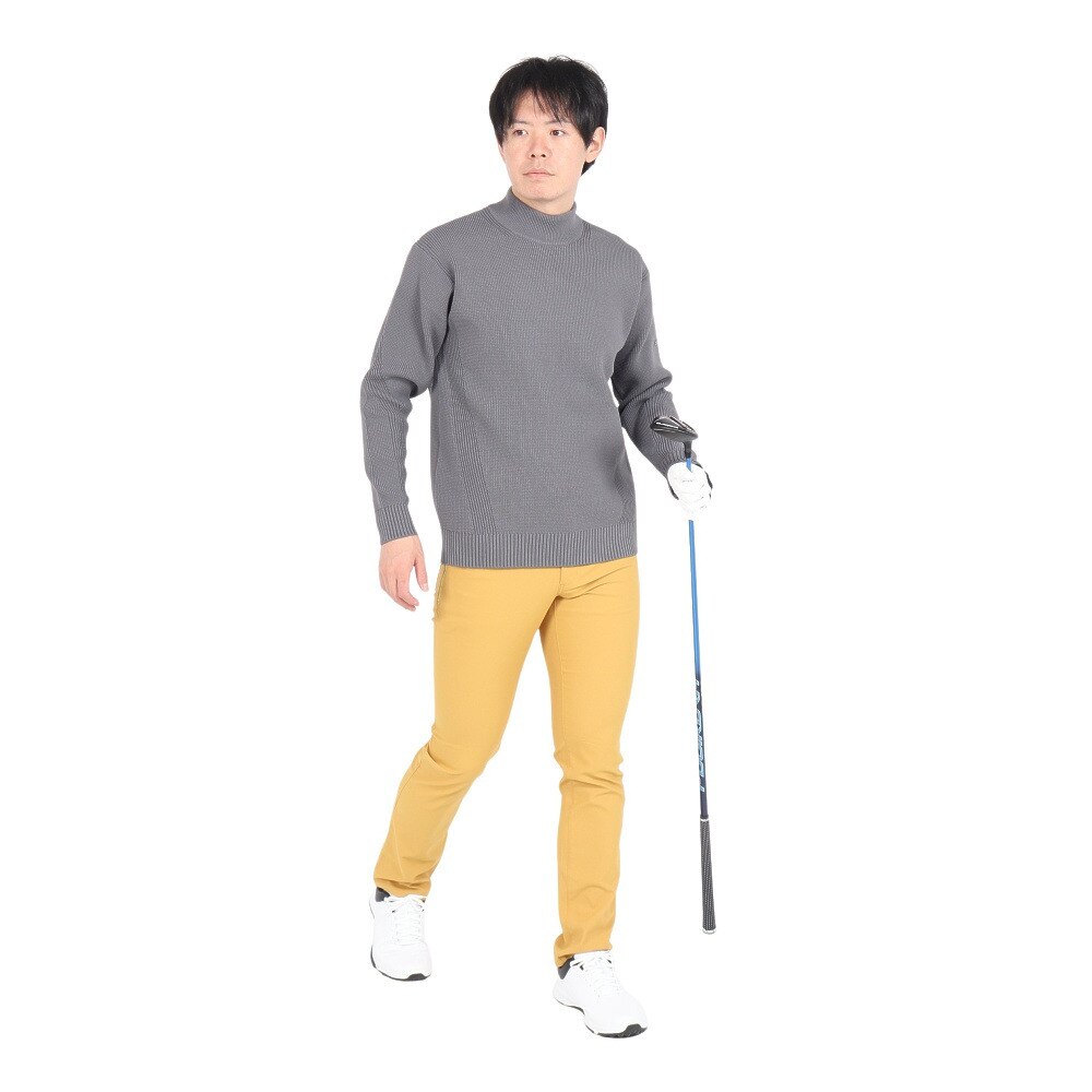 エピキュール（epicure）（メンズ）ゴルフウェア カタアゼ モックネック 長袖セーター 151-12013-018