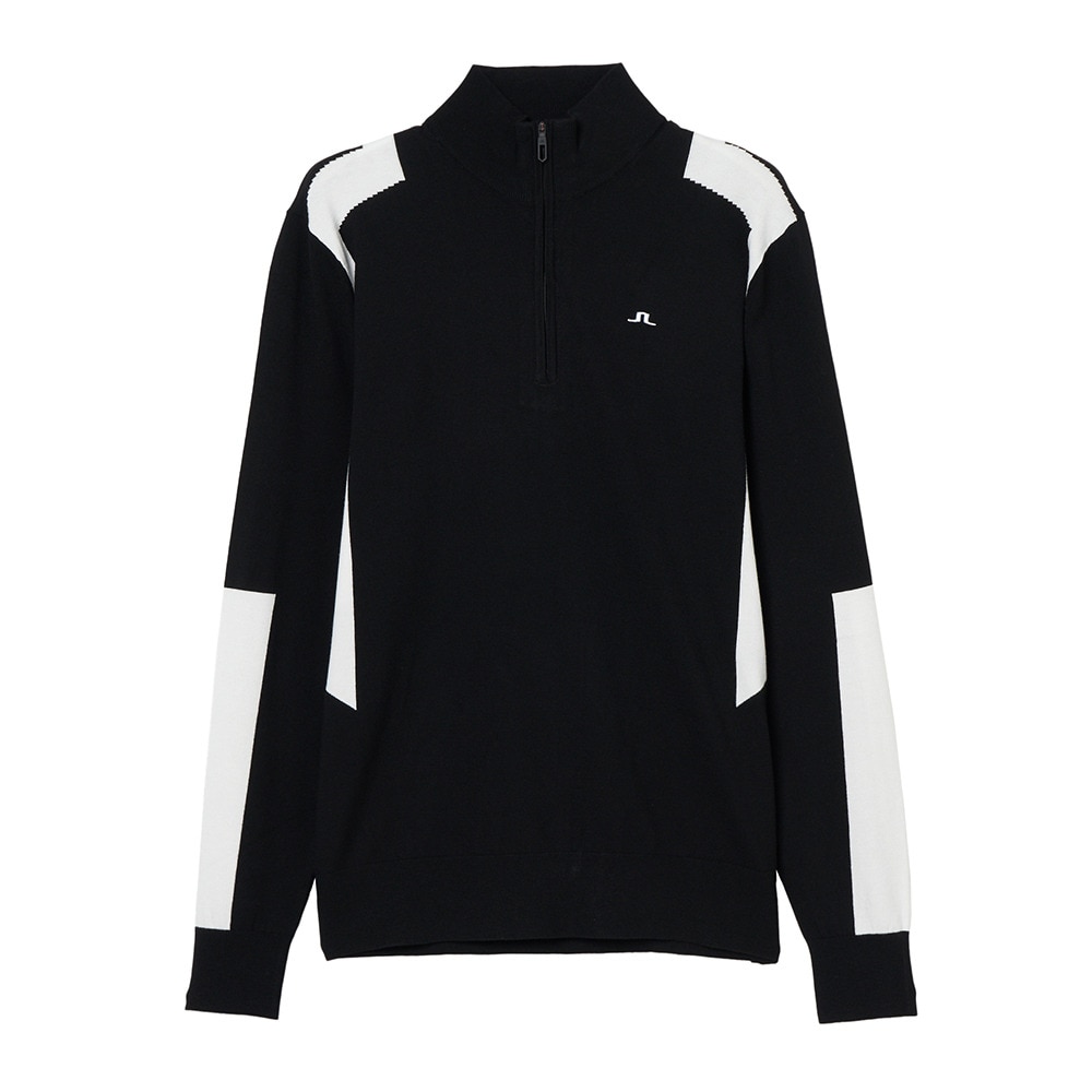 J.LINDEBERG（メンズ）ゴルフウェア Kendrick クオータージップ モックセーター 071-13310-019