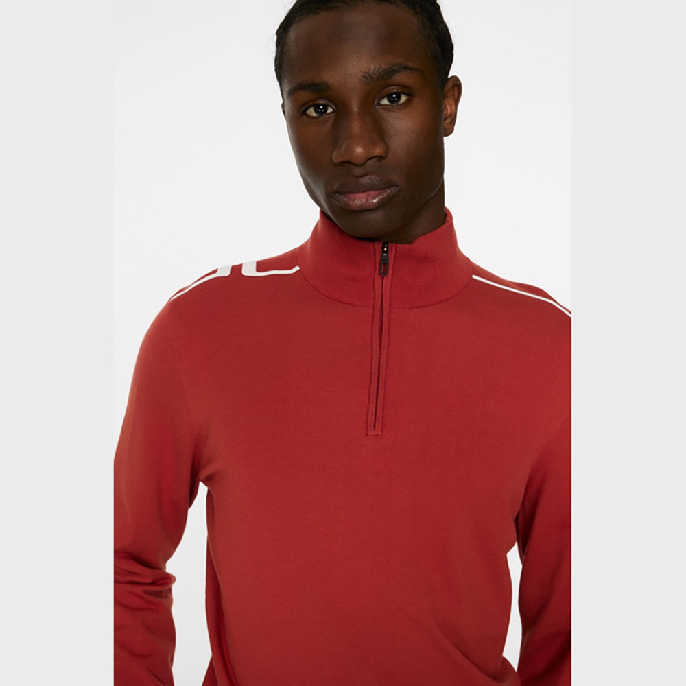 J.LINDEBERG(J.LINDEBERG)ゴルフウェア Mac Knitted ジップアップセーター 071-14914… J.LINDEBERG（J.LINDEBERG）（メンズ）ゴルフウェア Mac Knitted