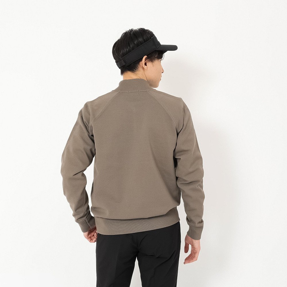 トミーアーマー（Tommy Armour）（メンズ）ゴルフウェア 長袖 フルジップニットブルゾン TASL25F030001 KHK