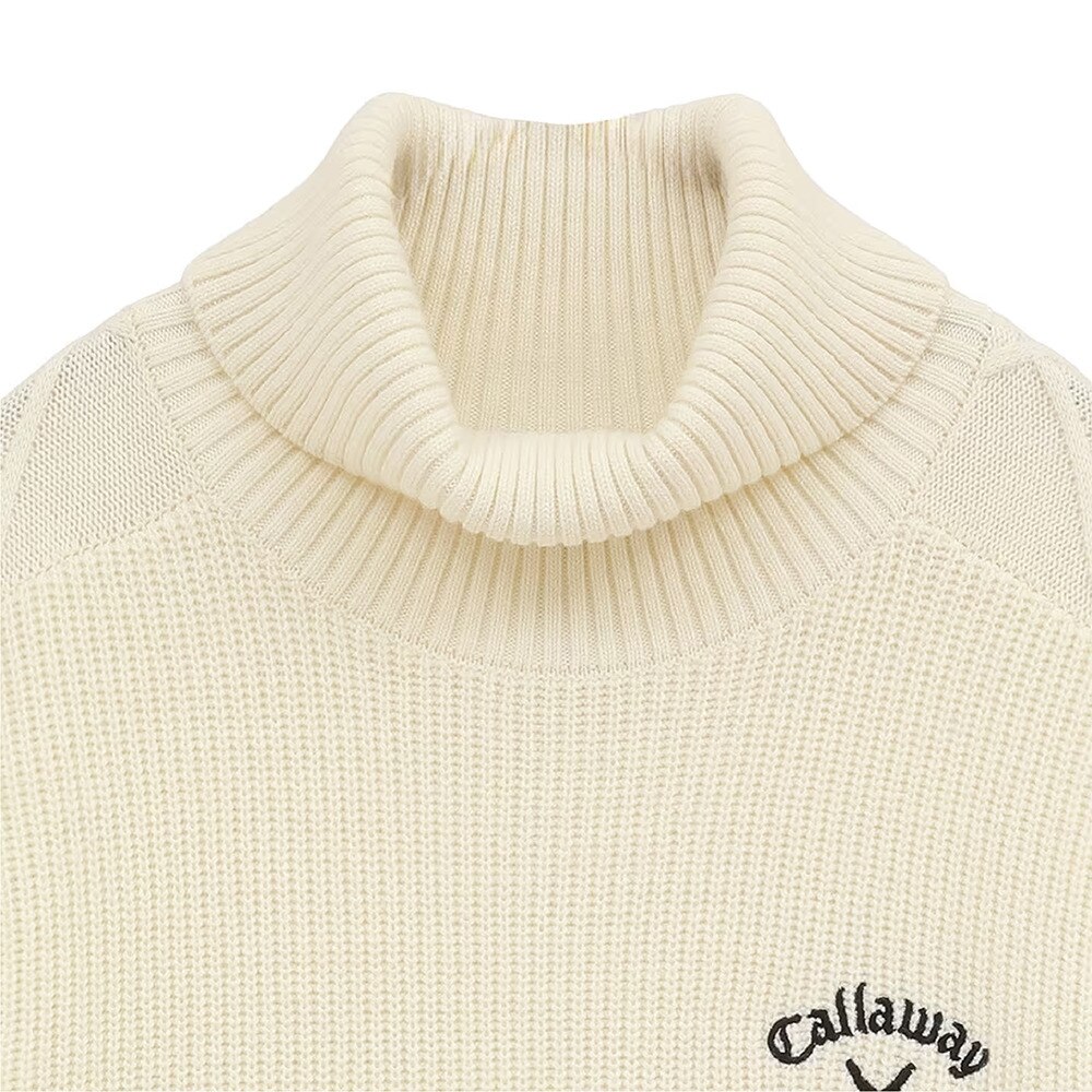 キャロウェイ（CALLAWAY）（メンズ）ゴルフウェア 発熱 アラン風タートルネックニット C23218103-1030