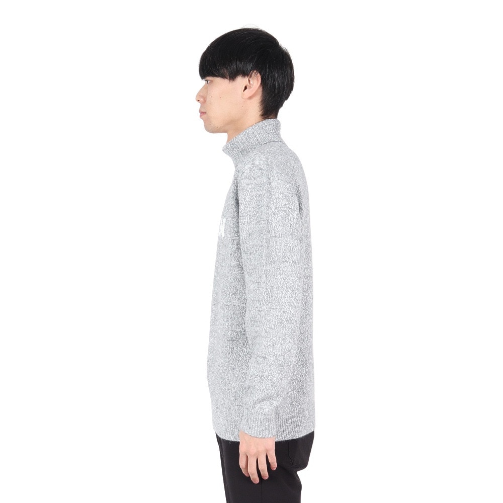 ROSASEN（メンズ）ゴルフウェア ミックスツイード インターシャニット 長袖セーター 044-12011-013-24AW