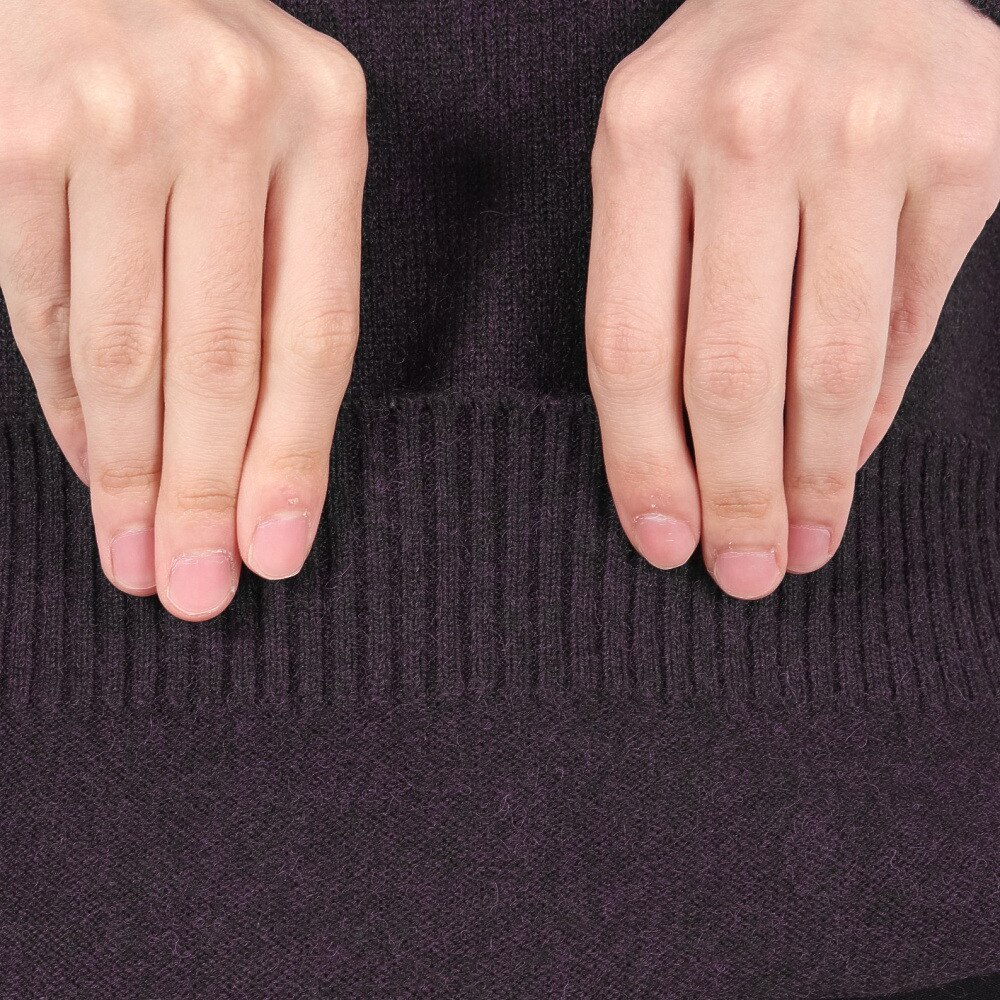 ROSASEN（メンズ）ゴルフウェア ミックスツイード インターシャニット 長袖セーター 044-12011-083-24AW