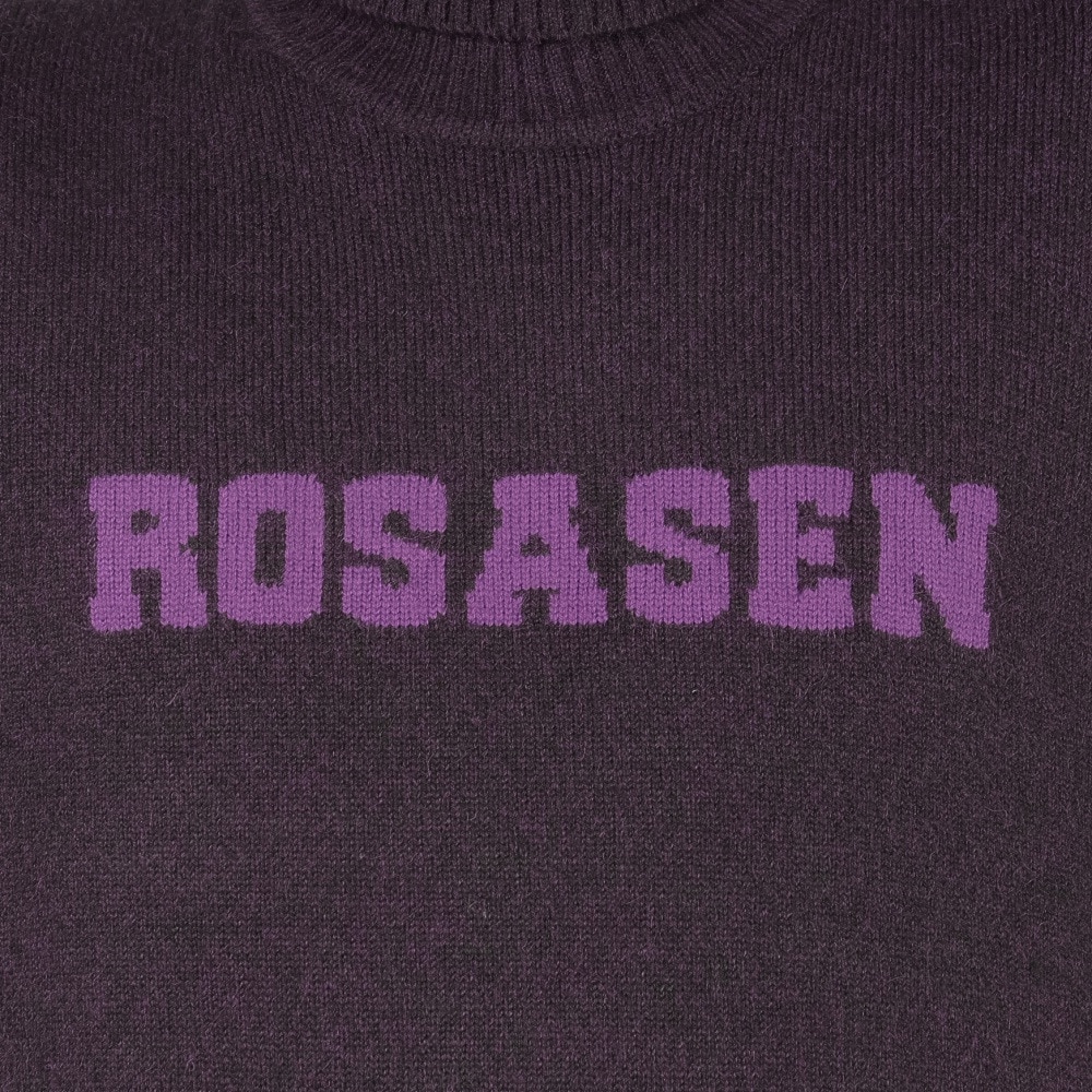 ROSASEN（メンズ）ゴルフウェア ミックスツイード インターシャニット 長袖セーター 044-12011-083-24AW