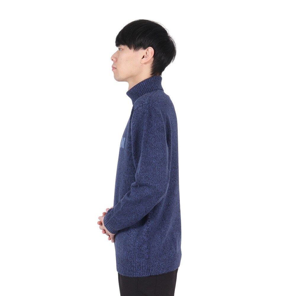 ROSASEN（メンズ）ゴルフウェア ミックスツイード インターシャニット 044-12011-098-24AW