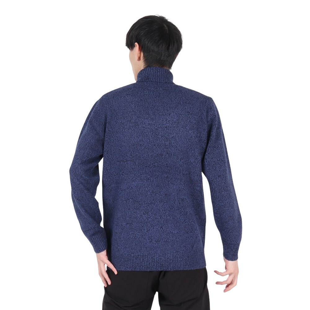ROSASEN（メンズ）ゴルフウェア ミックスツイード インターシャニット 044-12011-098-24AW