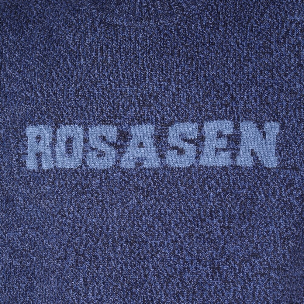 ROSASEN（メンズ）ゴルフウェア ミックスツイード インターシャニット 044-12011-098-24AW