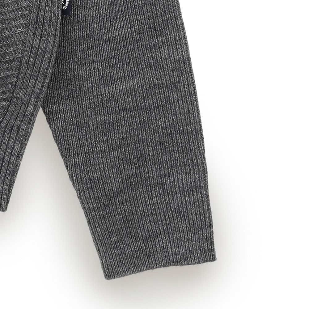 新品　Callawayキャロウェイ グレー　Mサイズ　畦編みタートルネックニット キャロウェイ（CALLAWAY）（メンズ）ゴルフウェア 畦編み