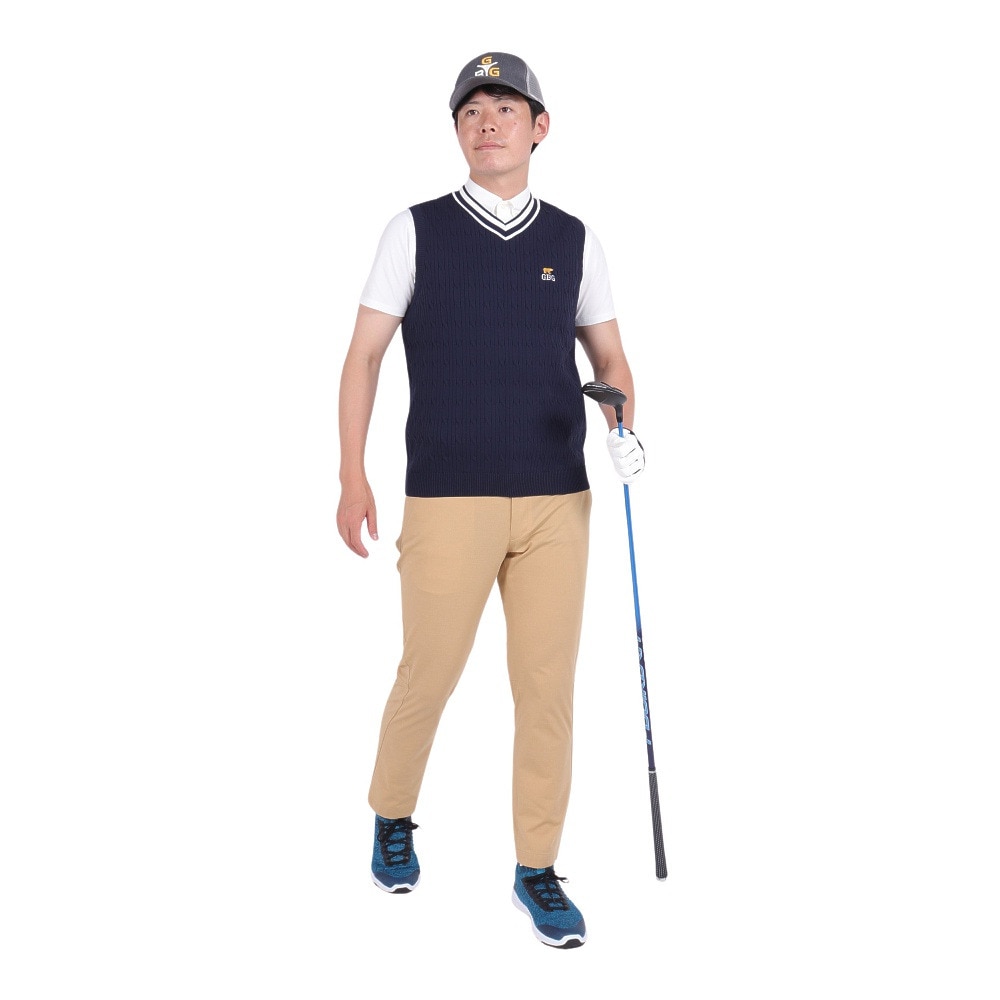 GB GOLF（ゴールデンベア ゴルフ）（メンズ）ゴルフウェア チルデンニットベスト ウォッシャブル 311J2600-C48