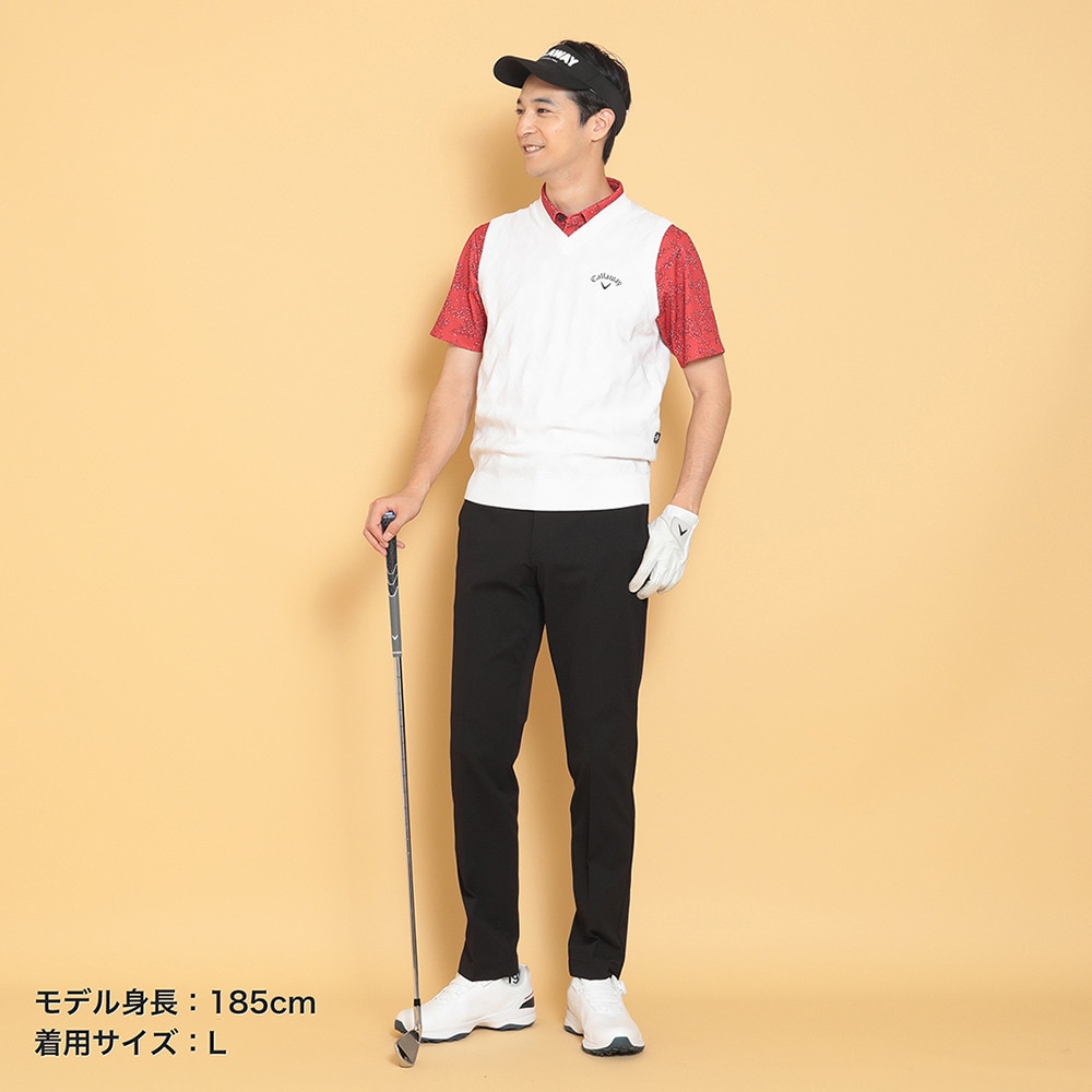 キャロウェイ（CALLAWAY）（メンズ）ゴルフウェア Vネックニットベスト C24219100-1030