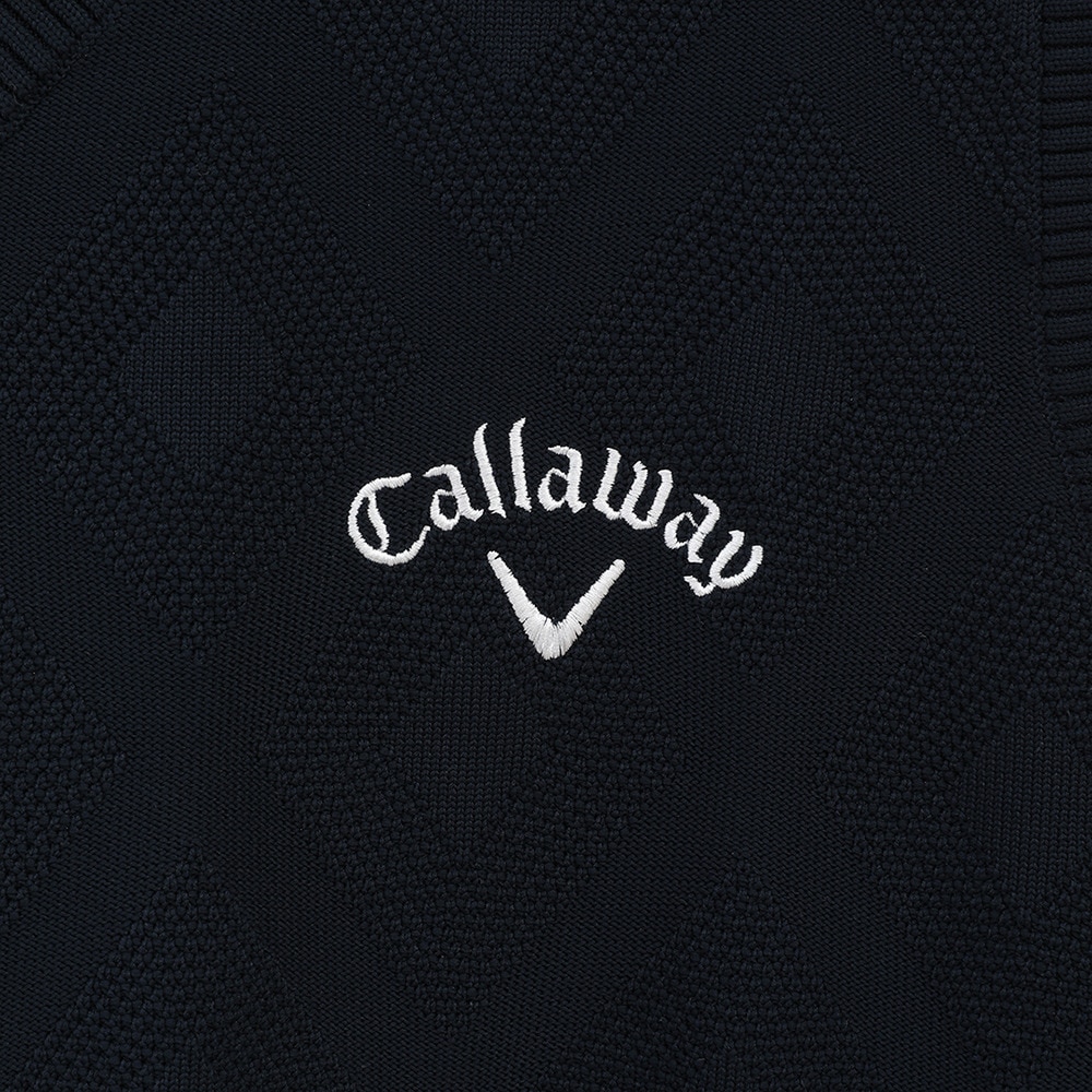 キャロウェイ（CALLAWAY）（メンズ）ゴルフウェア Vネックニットベスト C24219100-1120