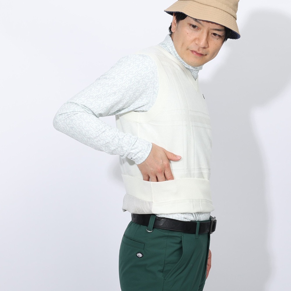 フィドラ（FIDRA）（メンズ）ゴルフウェア 軽量 Vネックベスト FD5STK02 WHT