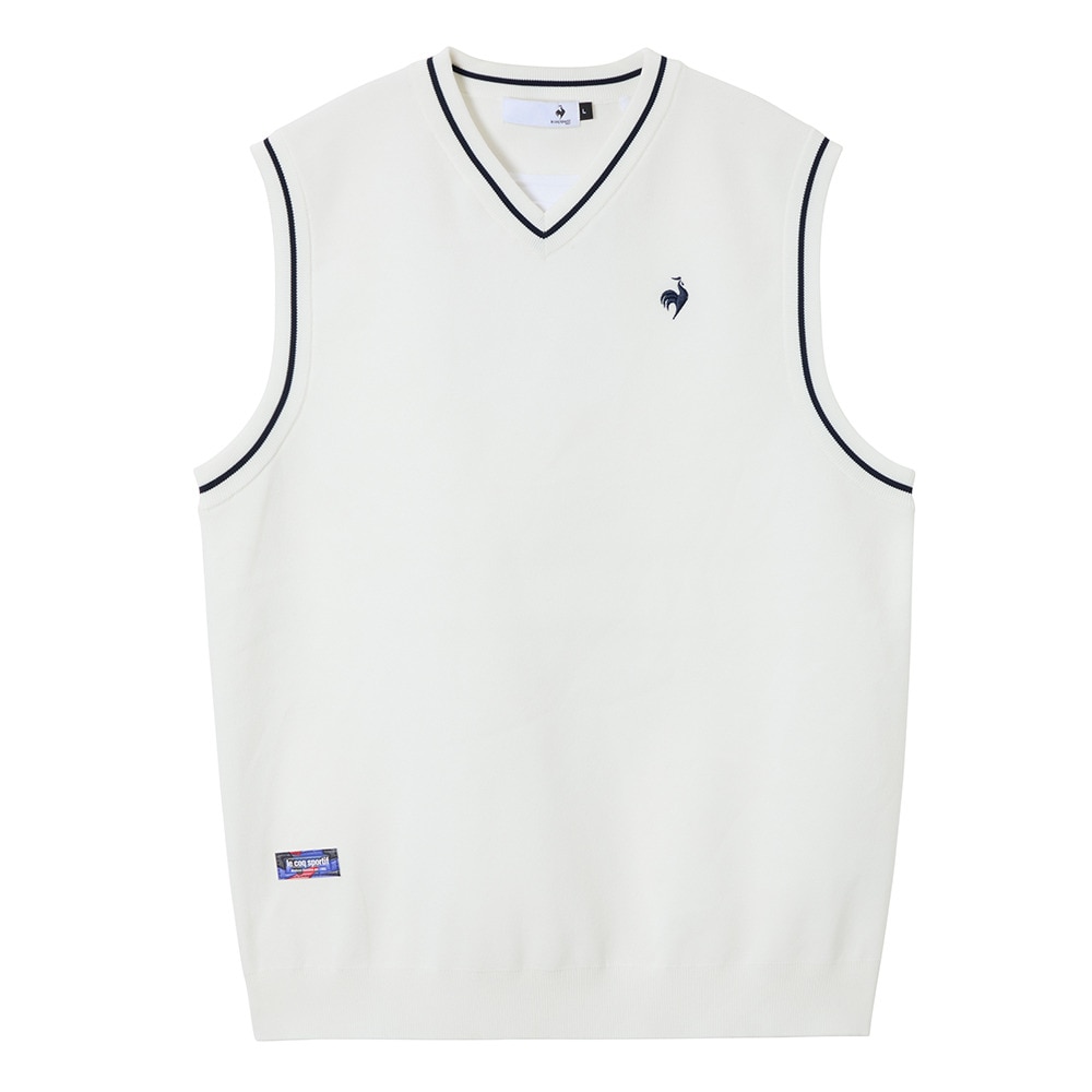 ルコックスポルティフ（lecoqsportif）（メンズ）ゴルフウェア 定番 ニットベスト LG5FVE80M WH00