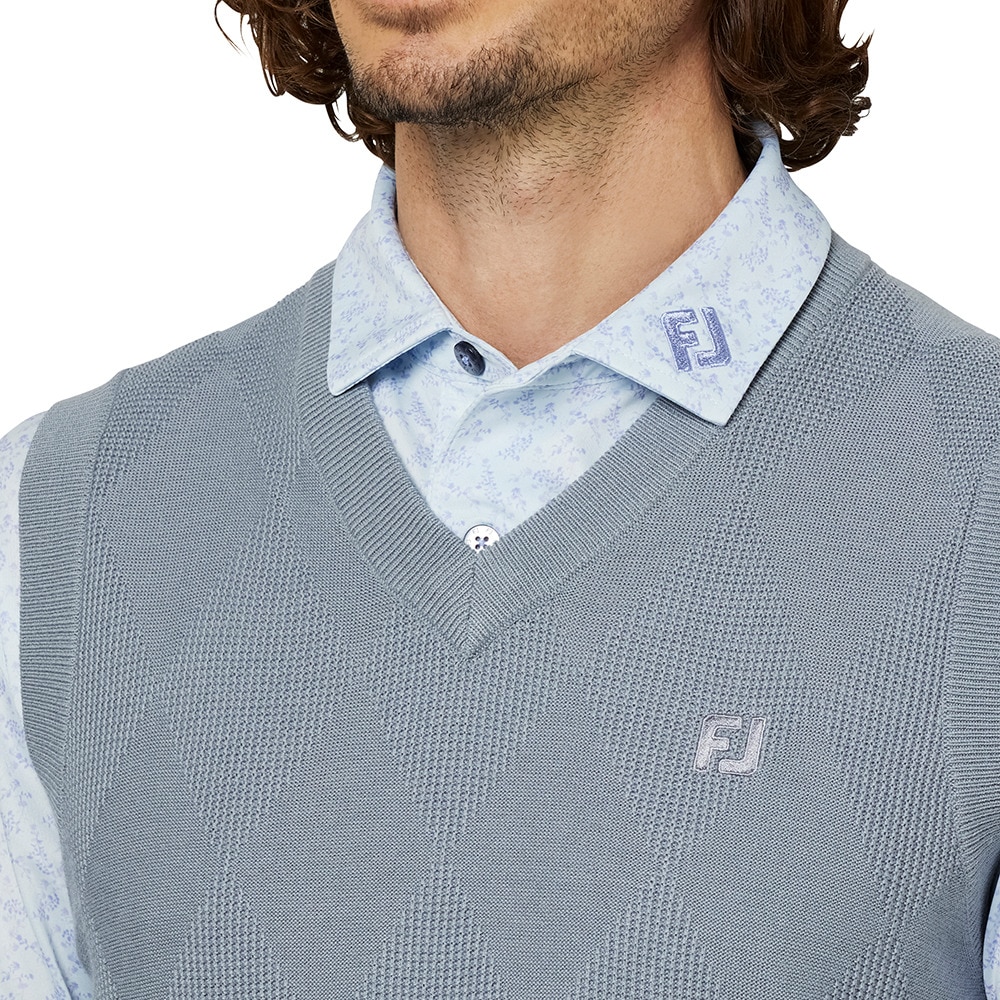 フットジョイ（FOOT JOY）（メンズ）ゴルフウェア アーガイル柄 V