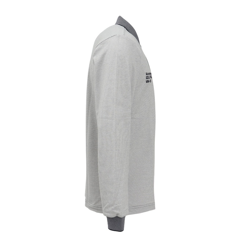 マンシングウエア（MUNSING WEAR）（メンズ）ゴルフウェア 吸汗速乾 ドットカノコ 長袖ポロシャツ MG5SLS82M NV00
