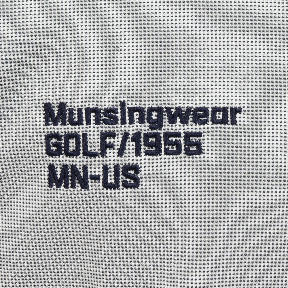 マンシングウエア（MUNSING WEAR）（メンズ）ゴルフウェア 吸汗速乾 ドットカノコ 長袖ポロシャツ MG5SLS82M NV00