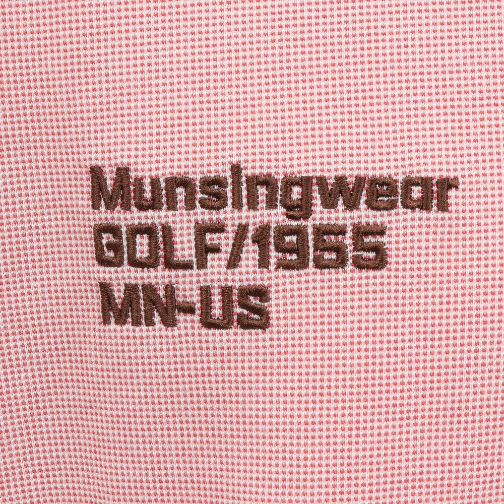 マンシングウエア（MUNSING WEAR）（メンズ）ゴルフウェア 吸汗速乾 ドットカノコ 長袖ポロシャツ MG5SLS82M RD00