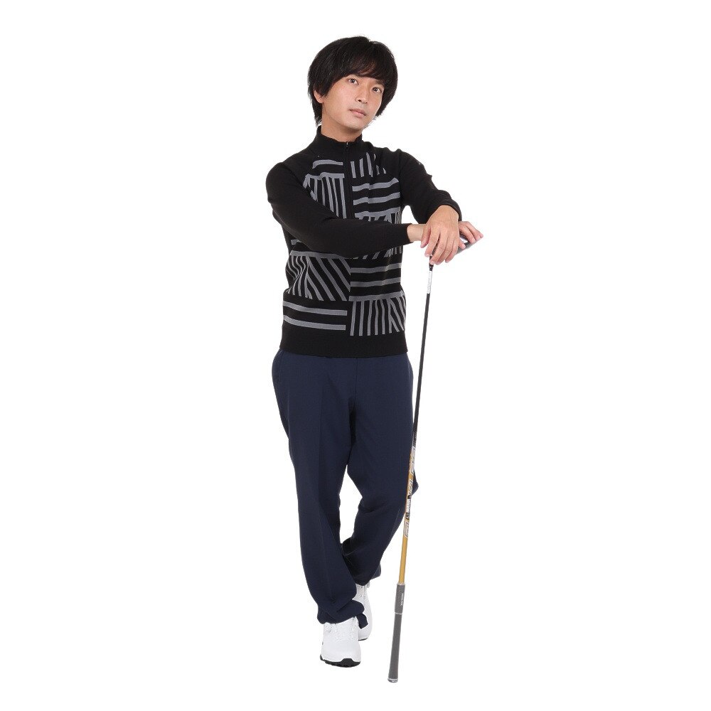 スリクソン（SRIXON）（メンズ）ゴルフウェア ジップアップセーター RGMWJL02 BK00