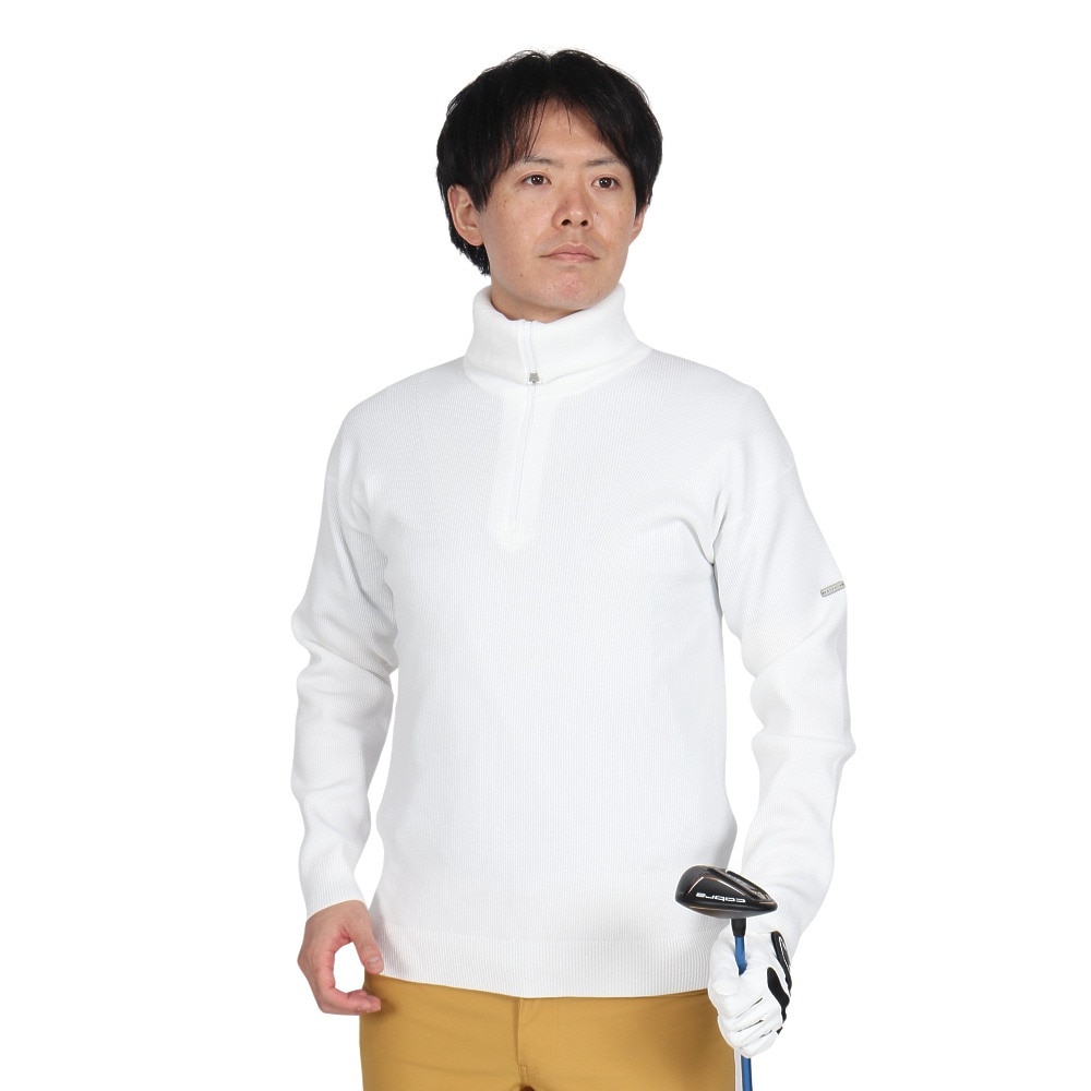 エピキュール（epicure）（メンズ）ゴルフウェア リョウアゼリブ ジップアップ 長袖セーター 151-12911-004