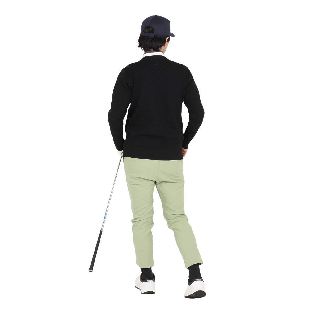 トミーアーマー（Tommy Armour）（メンズ）ゴルフウェア 長袖スウェット キルティング クルーネック TASL24F030007 BLK