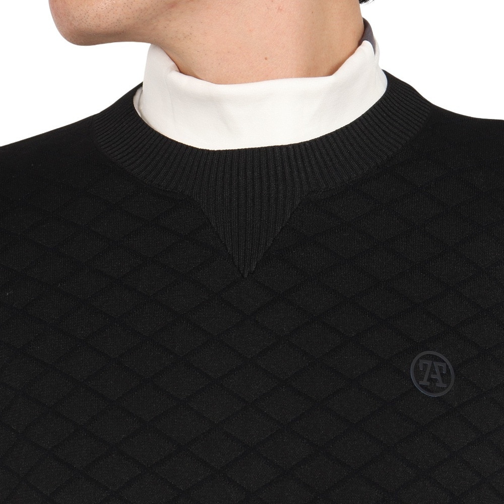 トミーアーマー（Tommy Armour）（メンズ）ゴルフウェア 長袖スウェット キルティング クルーネック TASL24F030007 BLK