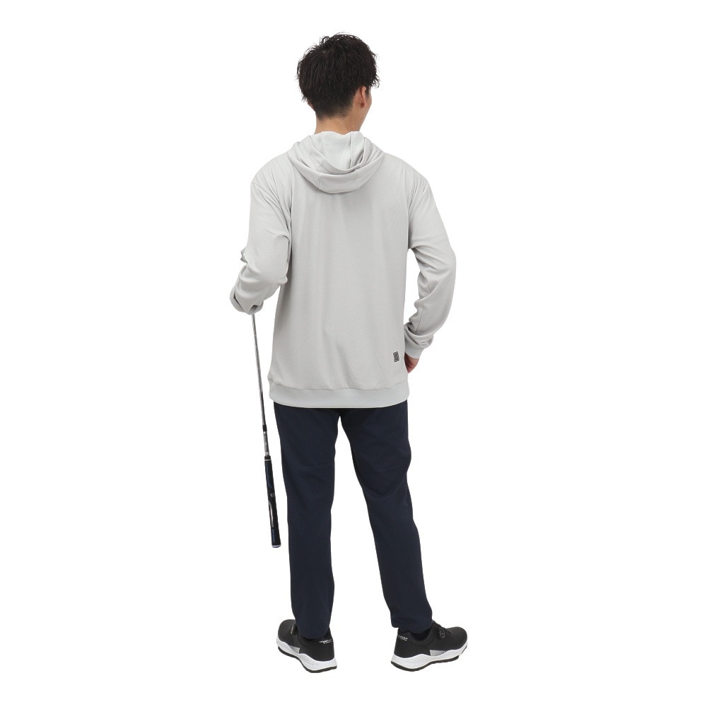 ルコックスポルティフ（lecoqsportif）（メンズ）ゴルフウェア 長袖 パーカー スウェットプルオーバー LG5SSW00M GY00