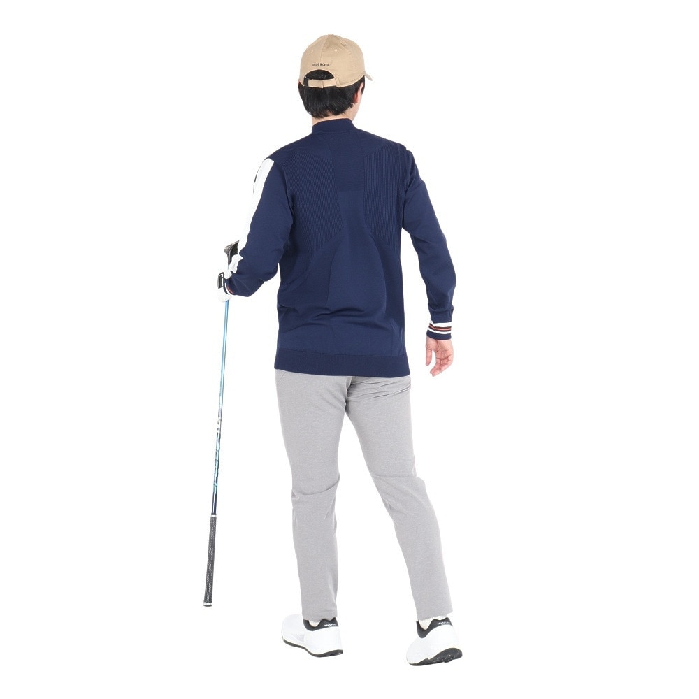 ルコックスポルティフ（lecoqsportif）（メンズ）ゴルフウェア ストレッチフォーサー 長袖 シャツセーター LG4FST02M NV00
