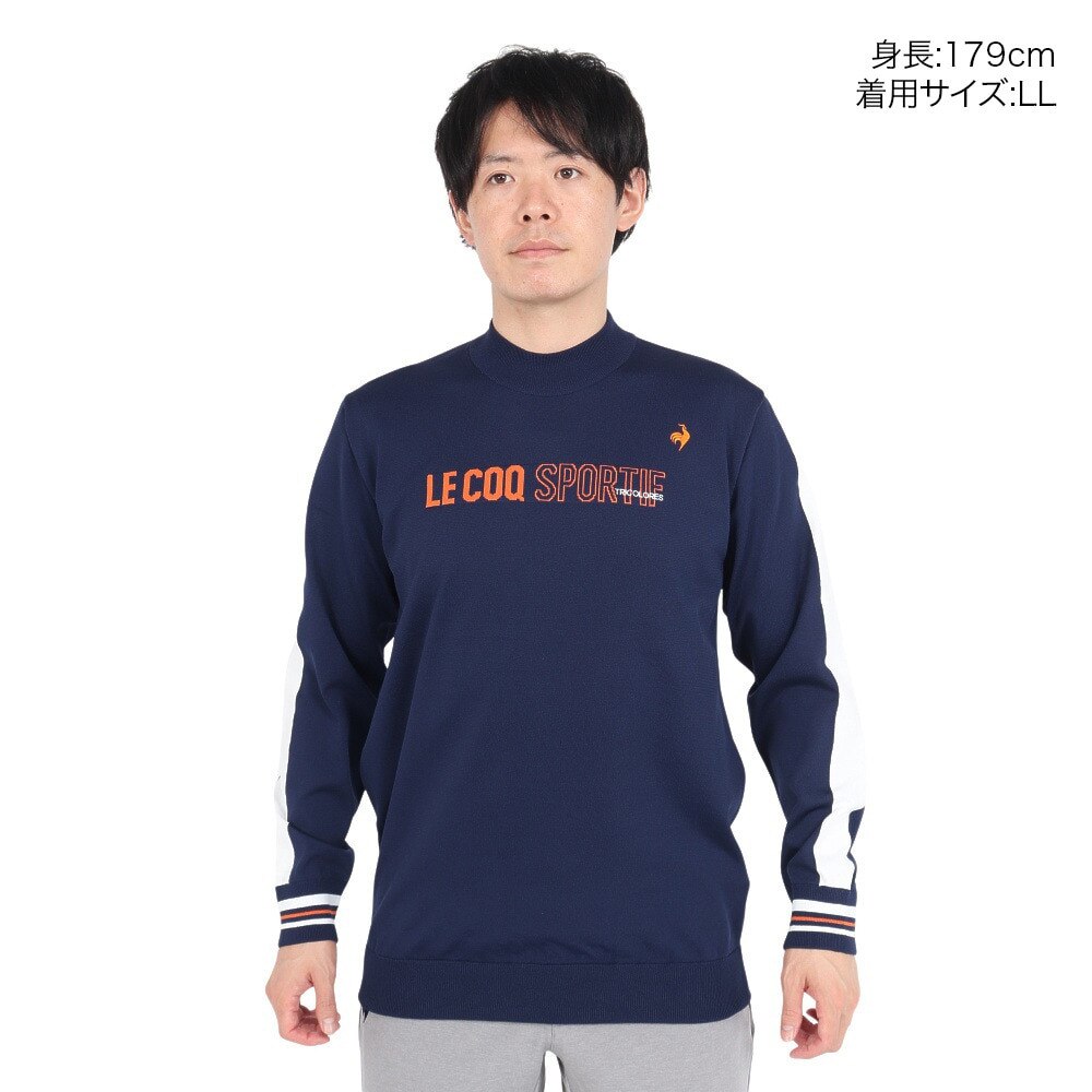 ルコックスポルティフ（lecoqsportif）（メンズ）ゴルフウェア ストレッチフォーサー 長袖 シャツセーター LG4FST02M NV00