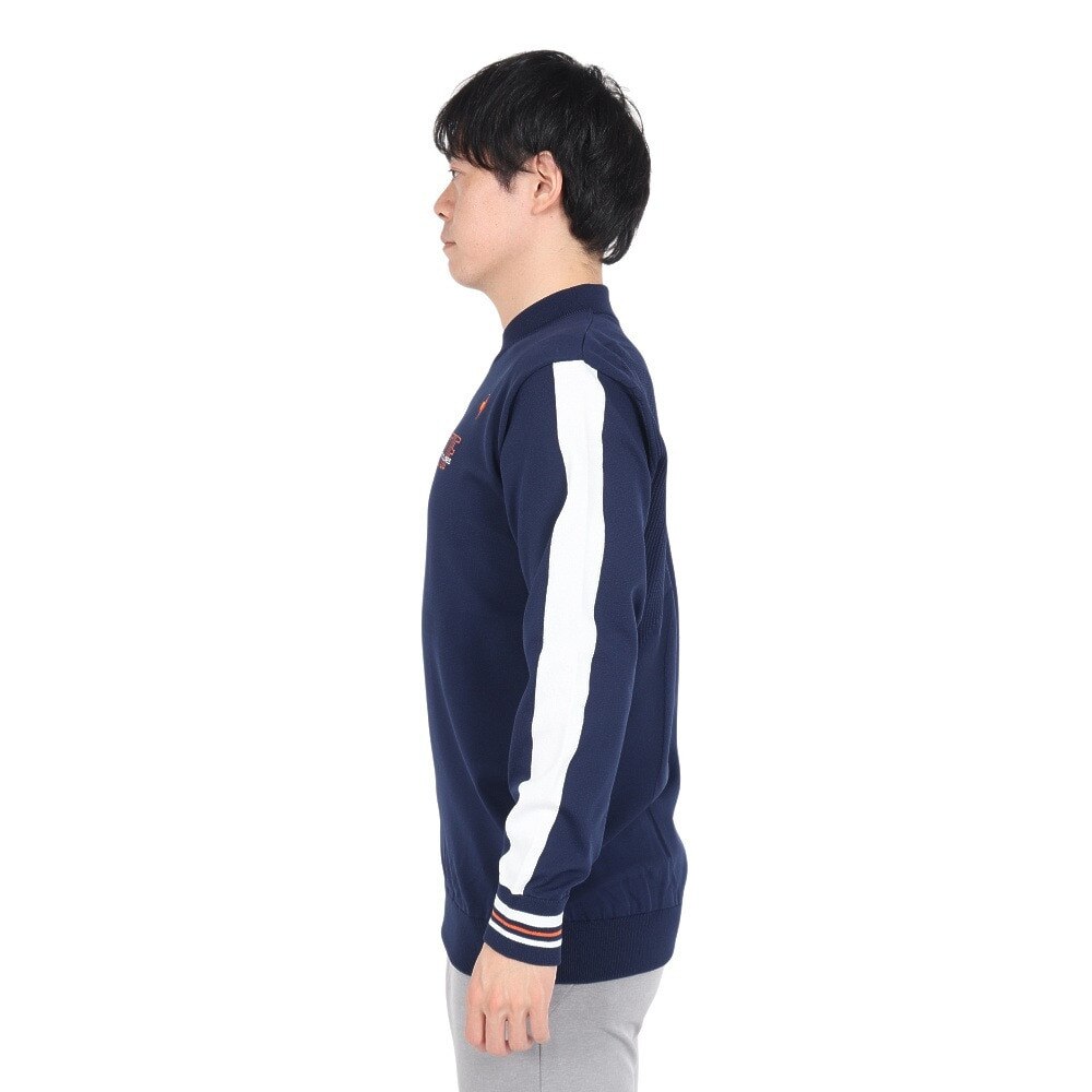 ルコックスポルティフ（lecoqsportif）（メンズ）ゴルフウェア ストレッチフォーサー 長袖 シャツセーター LG4FST02M NV00