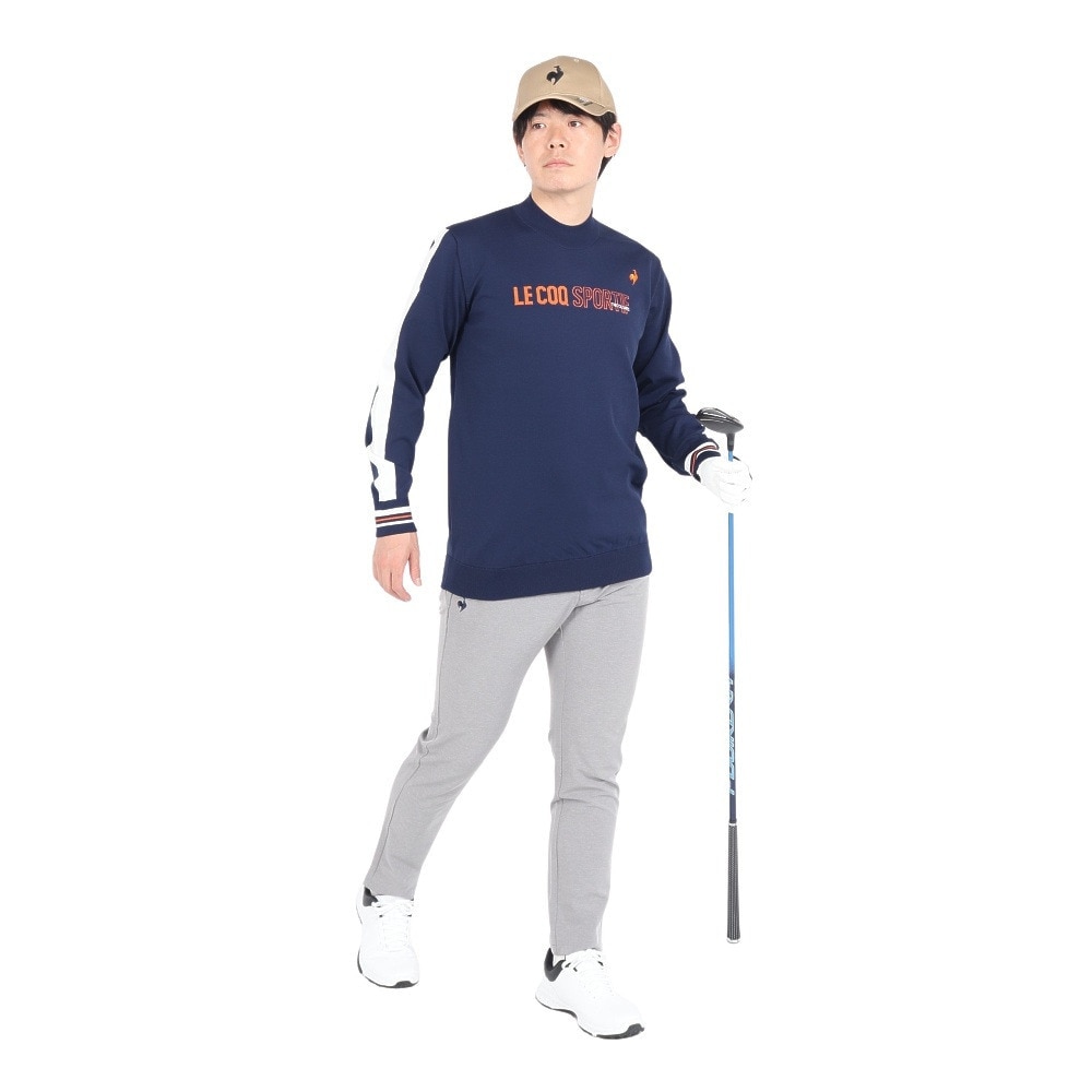 ルコックスポルティフ（lecoqsportif）（メンズ）ゴルフウェア ストレッチフォーサー 長袖 シャツセーター LG4FST02M NV00